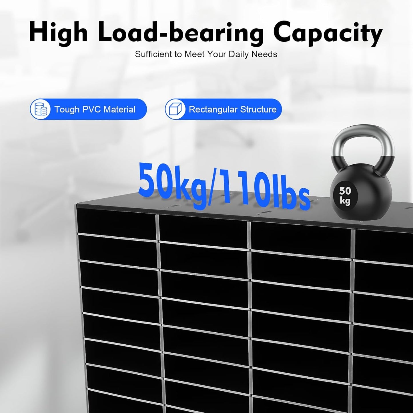 Literature Organizers, Mail Sorter Organizer Adjustable Shelves and 2 Drawers Desktop File Sorter Paper Organizer for Home School Office (Black, 32 Slots with 2 Drawers)