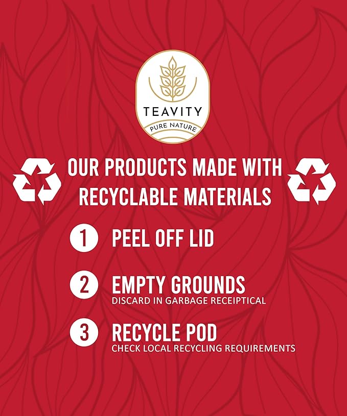 Organic Rooibos Tea Pods with Vanilla & Orange - Naturally Decaf Tea - African Dream by Teavity (36 Tea Pods)