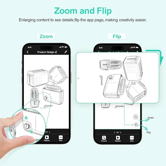 Smart Pen and Notebook - Smartpen Writing Set, Digital Smart pens for Note Taking, Real-time Sync for Digitizing, Storing, and Sharing Paper Notes, Compatible with ipad, iPhone and Android Smartphone