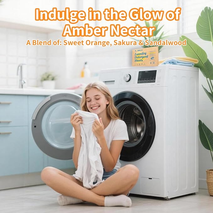 BellaLuce Laundry Detergent Sheets: 1 Home Size (240 Loads, Fresh Linen) & 2 Travel Size (32 Loads, Fresh Linen & Amber Nectar) | Portable for College, Dorm, Hotel, Family
