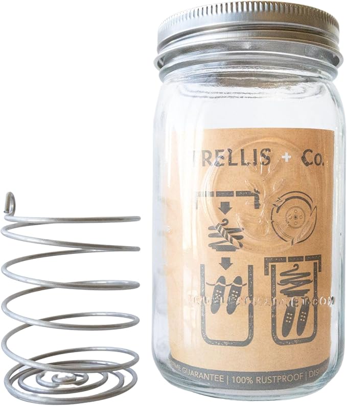 Quick Pickle Kit & Pickle Seeds - For Easy Quick Pickles & Mason Jar Fermenting - 316 Stainless Steel Pickling Lid, Weight, Quart Mason Jar, & 200+ Pickling Cucumber Seeds for Planting