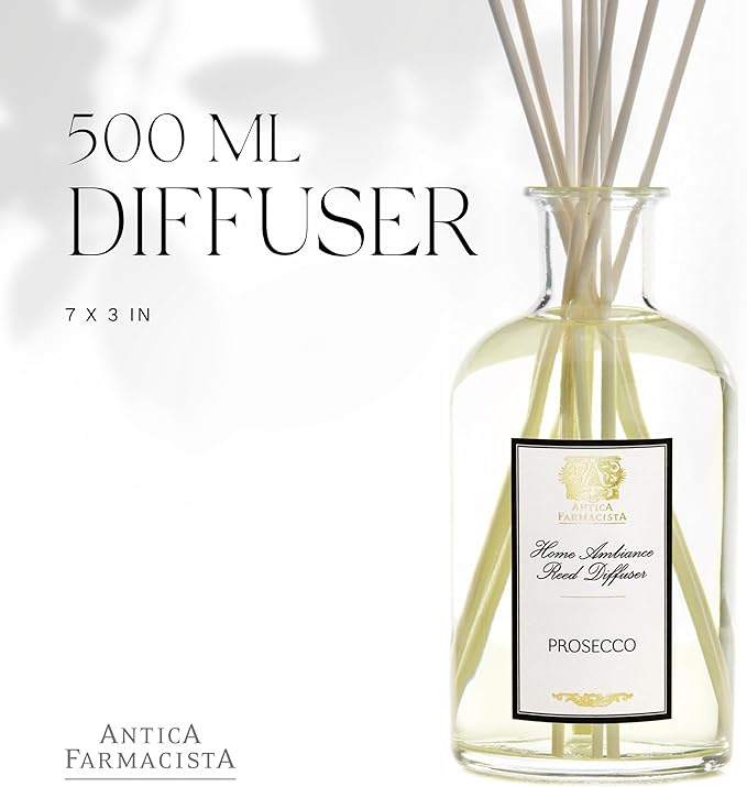 Antica Farmacista Home Ambiance Diffuser - Long-Lasting Reed Scent Diffuser - Luxury Room Freshener Gift - Prosecco, 16.9 fl oz