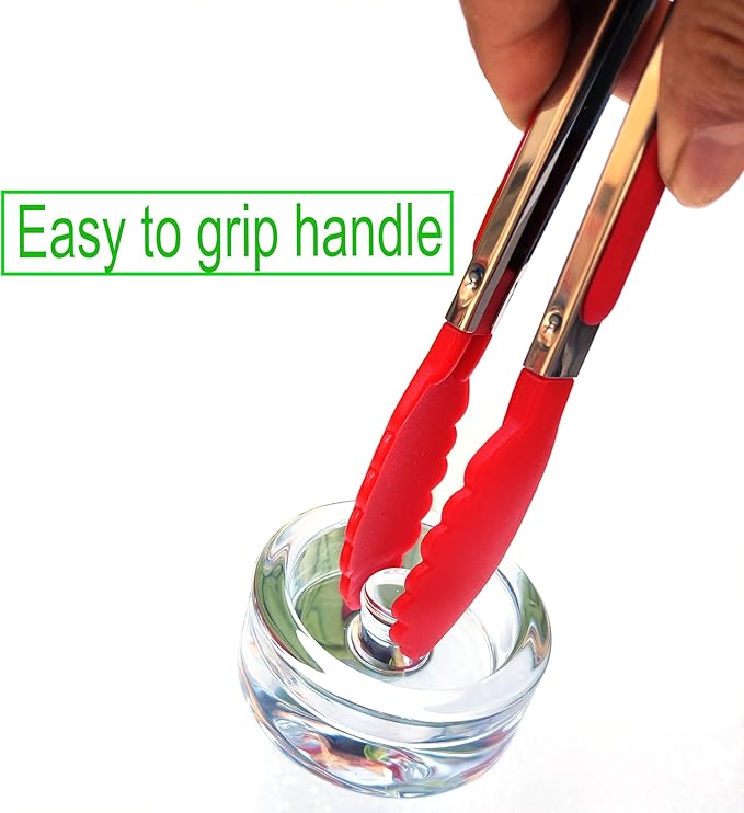 Mason Jar Fermentation Kit, NonSlip Grip Handle Fermentation 4pcs Glass Weights and 8Pcs Waterless Airlock Caps - for Fermenting Sauerkraut, Pickles, Kimchi in Wide Mouth Mason Jars (4)