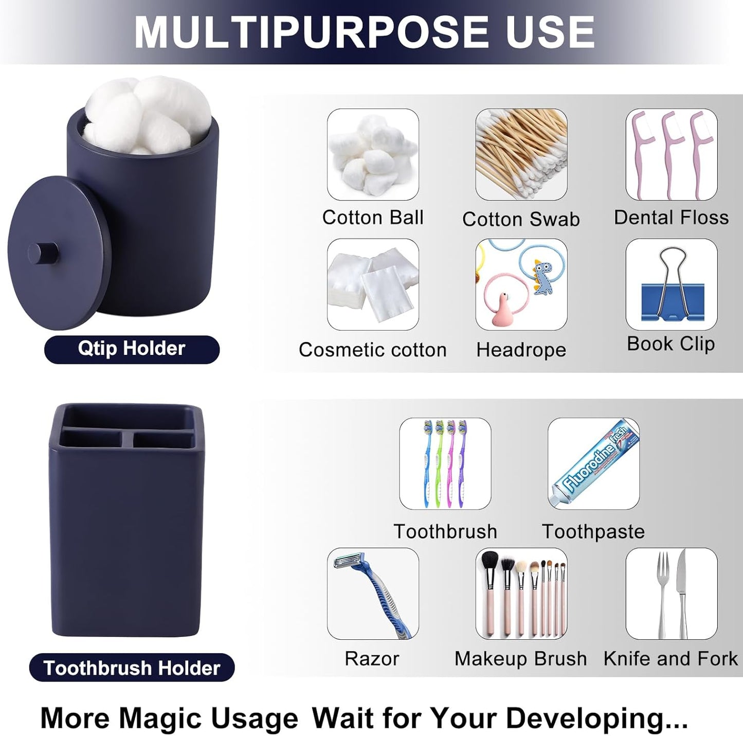 21 Pcs Bathroom Accessory Set with Waterproof Shower Curtain and Non Slip Mat,Resin Bath Set with Toothbrush Holder and Lotion Soap Dispenser,Bathroom Countertop Organizer Set for Home Apartment