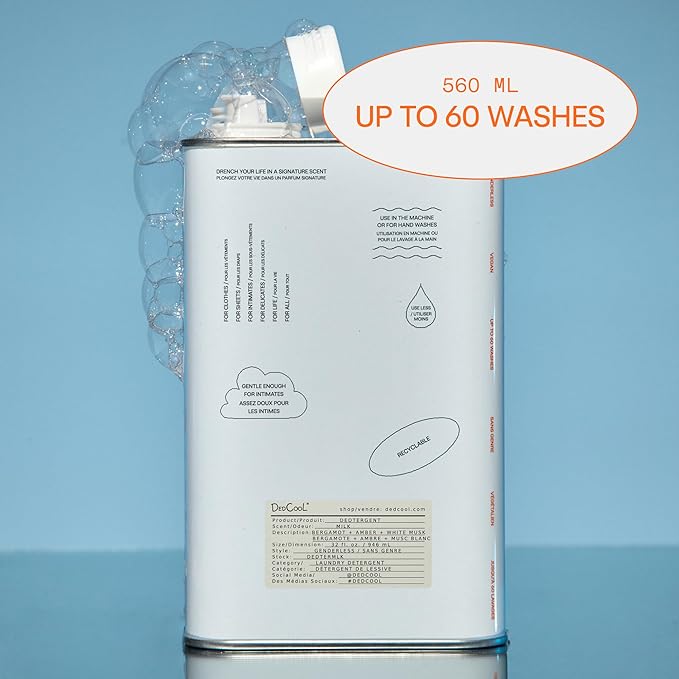 DedCool Liquid Laundry Dedtergent | Red Dakota | Bold Woody Luxurious Fragrance Detergent | Removes Stains | Infused with Natural Essential Oils | Non-Toxic | 60 Washes | 32 fl oz