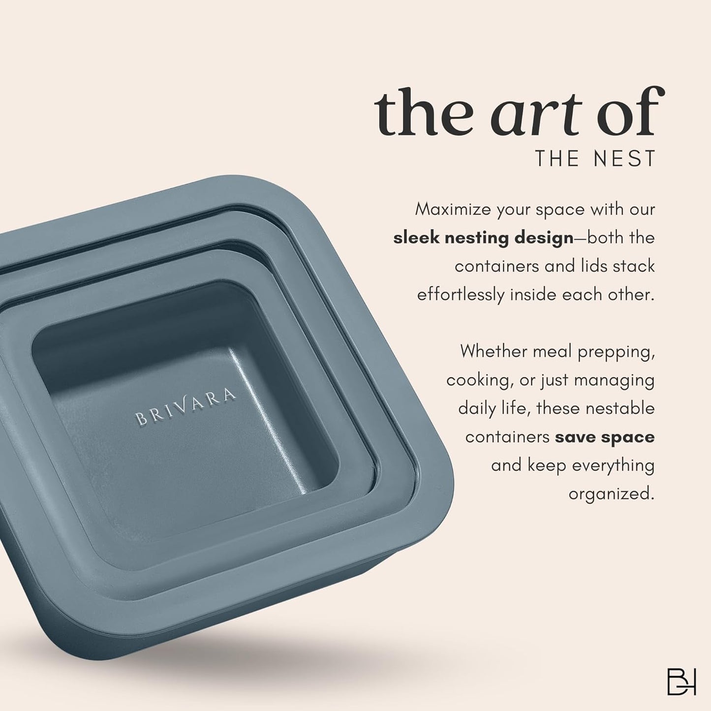 Ceramic Coated Glass Food Storage Container | No PTFE, PFOA, PFAS, and BPA | Reusable Non Toxic Meal Prep Container with Glass Lid | Easy To Store | 6 Piece Food Prep [Dusk]