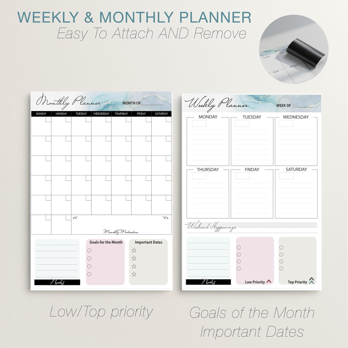 12x16 Magnetic Whiteboard with Stand – Includes Weekly & Monthly Planner Sheets – Desktop Dry Erase Board with Black Frame, 3 Markers, Eraser, Magnets & Wall Mount Kit