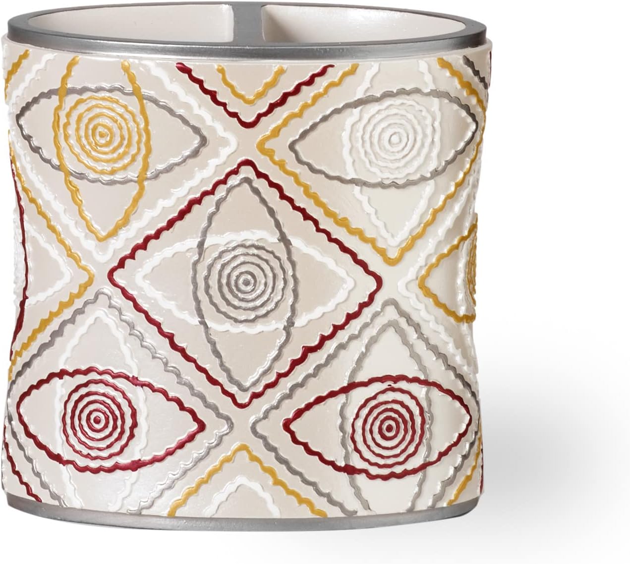 Zahari Home 4pc Sedona Stylish Bathroom Accessories Set Shower Soap Dispenser, Tumbler, Tooth Brush Holder and Toothpaste Holder, Soap Dish Classic Contemporary Decor Unique Design Modern Bath Set