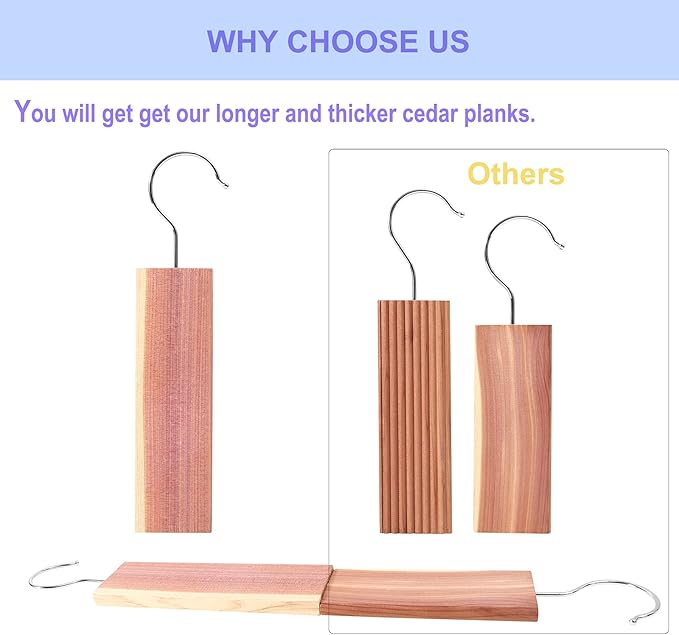 Cedar Blocks for Clothes Storage 60PCs, Red Cedar Hang Ups, Balls, Rings and Sachet Bags for Closets and Drawers