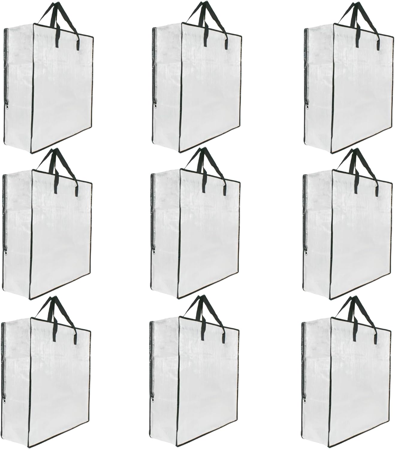 9 Pack Clear Storage Bags with Zipper and Handles, Blanket Bags For Closet Storage, Moving and Packing Supplies for College, Underbed Storage Organizer for Clothes Pillow Bedding Christmas Wreath