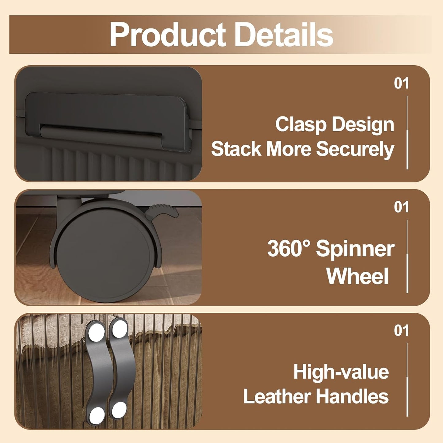 SAILUN 109Gal/434Qt Stackable Storage Bins Folding Collapsible Storage Bins with Lid, Closet Organizers and Storage