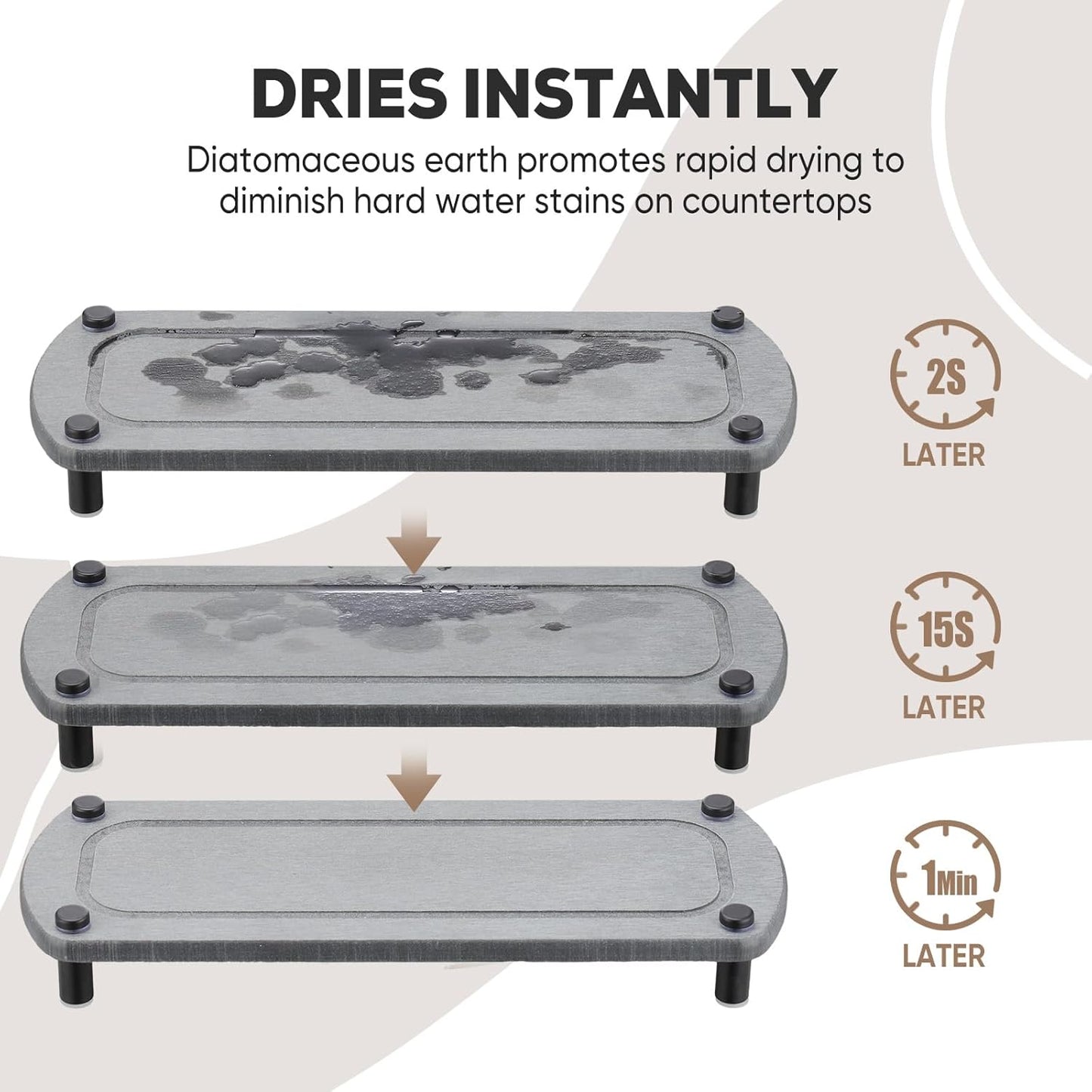 Kitchen Soap Dispenser Set with Instant Dry Tray,16 Oz Hand and Dish Soap White Glass Dispenser Set,Stainless Steel Pump,Waterproof Labels&Dish Brush,Luxury Soap Bottle for Kitchen,Bathroom