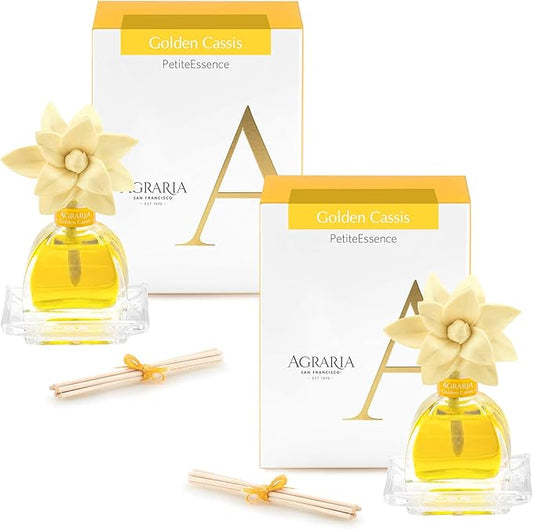 AGRARIA AirEssence & PetiteEssence Flower and Reed Diffuser Set, Luxury Home Fragrance Set, Scented Oil Reed Diffuser Gift for All Occasions