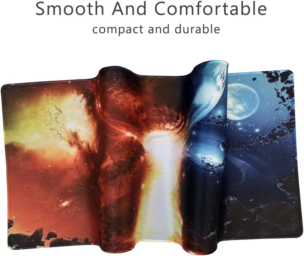 XXL Professional Large Mouse Pad & Computer Game Mouse Mat (35.4x15.7x0.1IN, 90x40 fireball007)