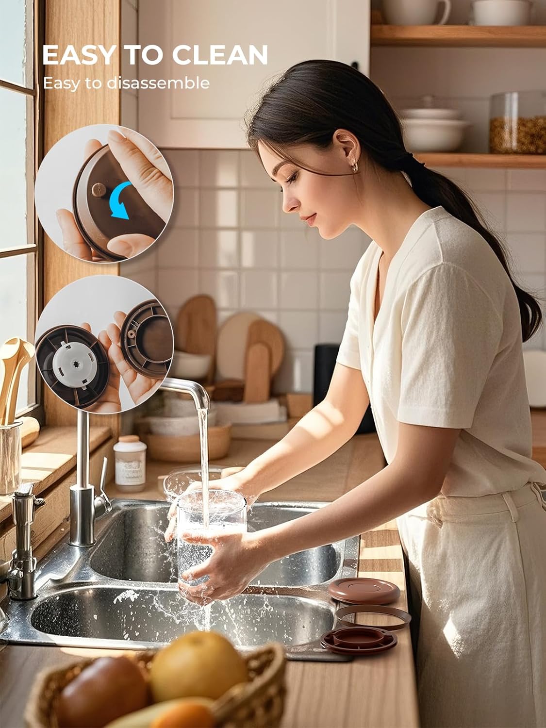 Large Coffee Canister 18 oz, Airtight Food Storage Container with Pop Lid, CO2-Release Valve, High Borosilicate Glass Contianers For Tea Coffee Bean Sugar, 1.13lb