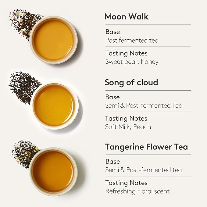 OSULLOC TEA EDITION ISLAND (18 Count, 6 Flavors x 3 ea), Premium Tea Sampler Gift Set, Assorted Variety Handcrafted Pyramid Infuser Bags