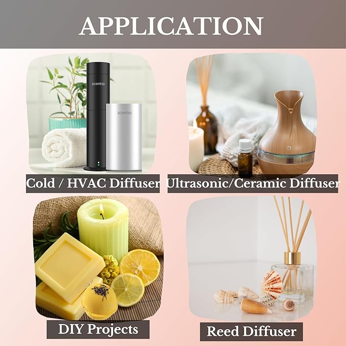 Scentia Hotel Diffuser Oil Inspired by Fairmont Hotel Scent - 20 mL 0.67 fl oz - Fragrance Oil Blend Rose, Oud Wood & Clove Notes for Aromatherapy Diffusers Humidifiers - Lost Rose, Thanksgiving Gift