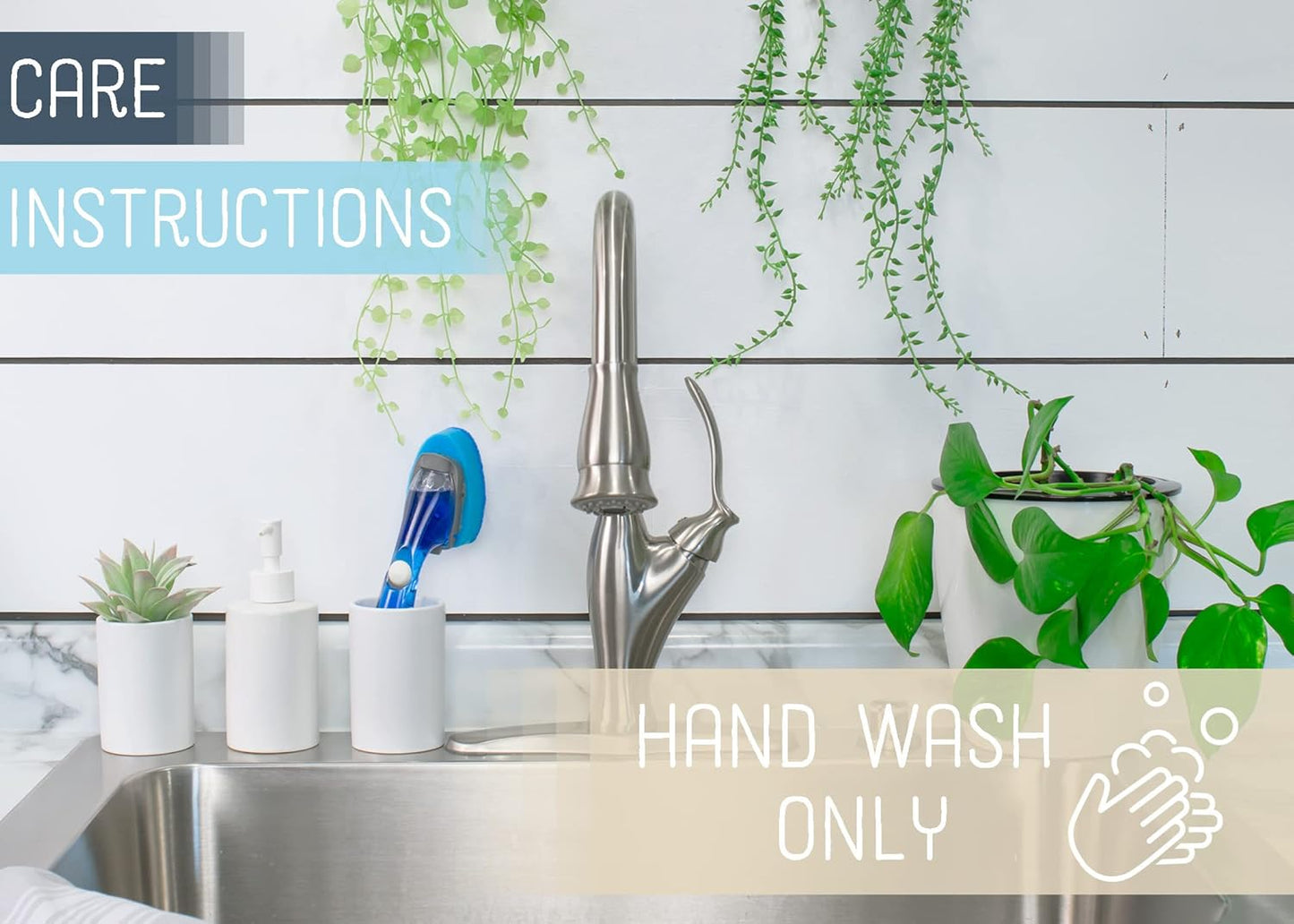 NAT & Jules Chic Modern Rounded 4.5 inch Ceramic Bathroom Accessories Set of 4 - Home Décor & Organization Perfect for Bath or Kitchen Household Essentials, Matte White