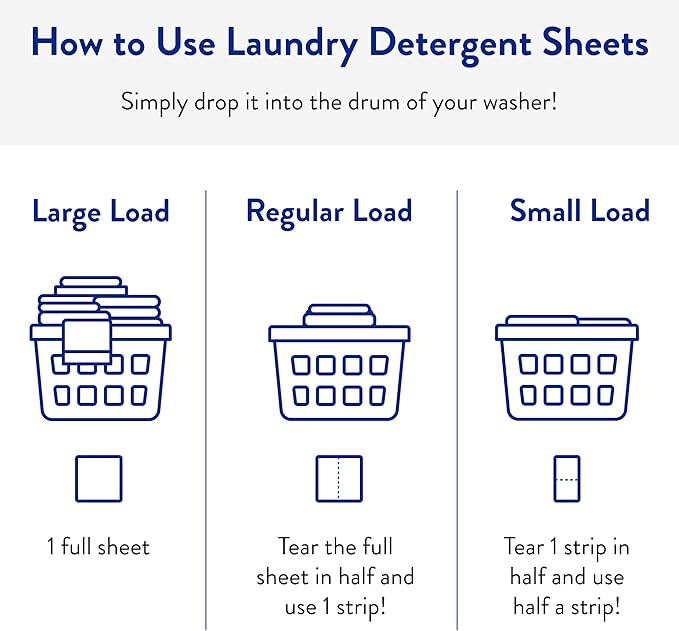 The Clean People Laundry Detergent Sheets - Laundry Soap - Ultra Concentrated, Recyclable Packaging, Stain Fighting - Christmas Morning (192 Count)