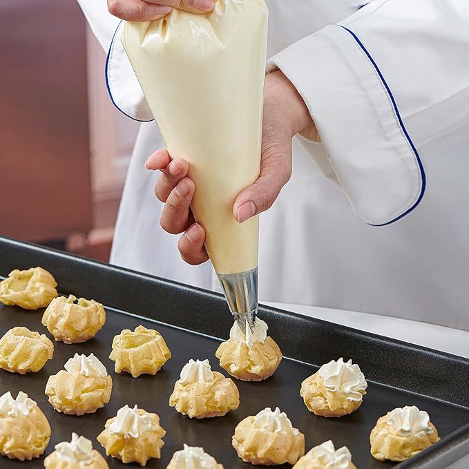 Keenpioneer 18-Inch Biobased Disposable Piping Bags, Plant Based Cake Decorating Pastry Bag - Pack of 100