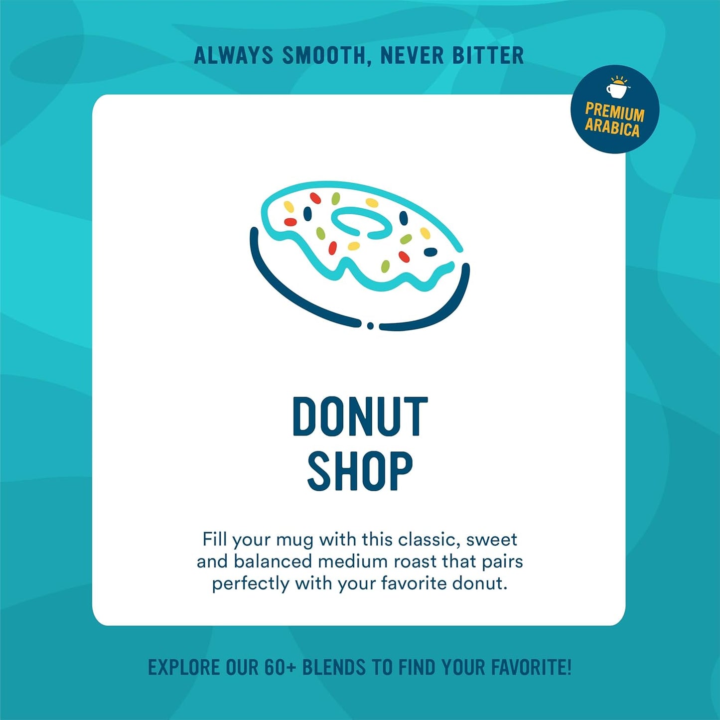 Cameron's Coffee Single Serve Pods, Donut Shop, 128 Count (Pack of 1)