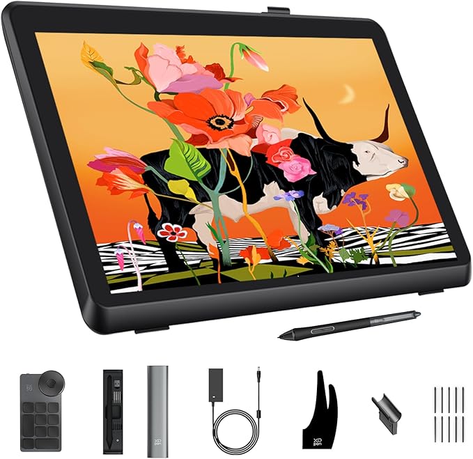 XPPen Artist Pro 22 Gen2 2.5K QHD Drawing Tablet with Screen, 16384 Pen Pressure Stylus Graphic Tablet with Wireless Keydial, 99% Adobe RGB, △E<1, ADS-IPS Pen Display with Full Laminated Screen 21.5"