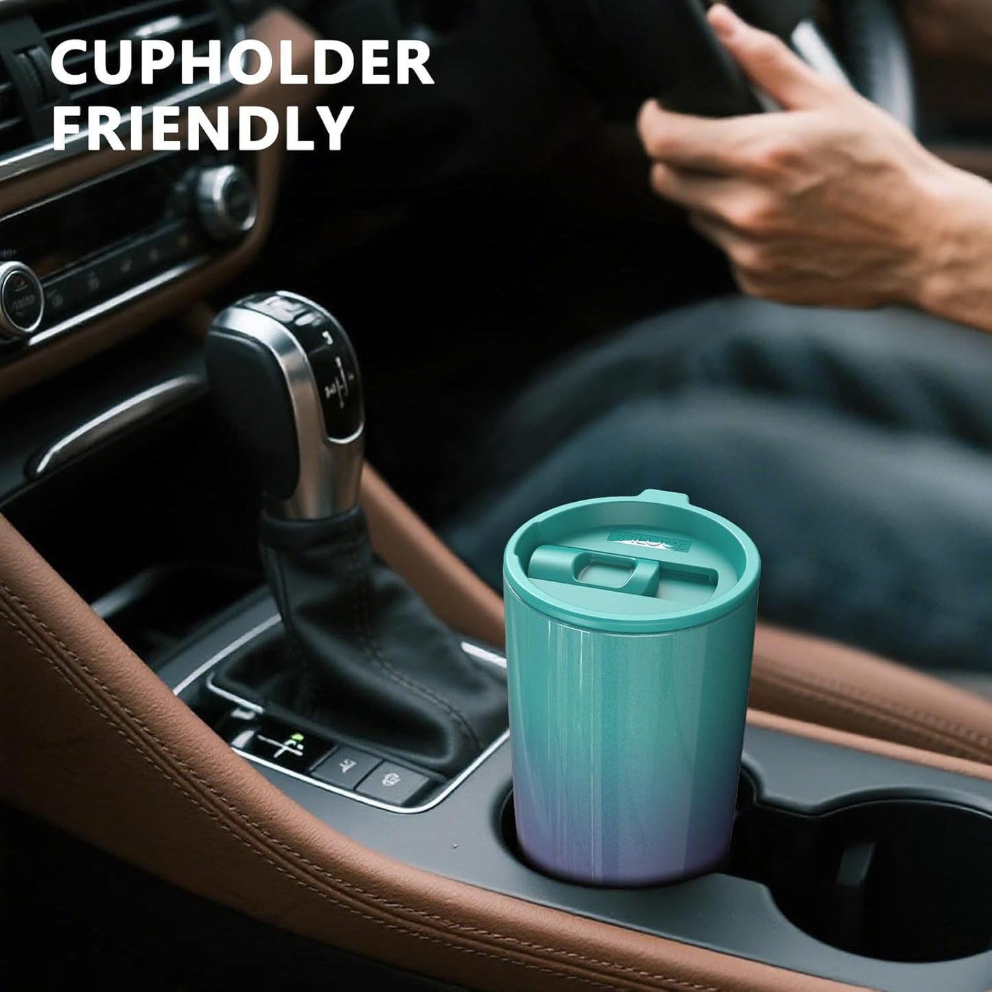 TILUCK 20 oz Tumbler with Lid, Vacuum Insulated Stainless Steel Coffee Mug, Double-Walled Travel Tumbler for Hot and Cold Drinks(BluePurple, 20oz)