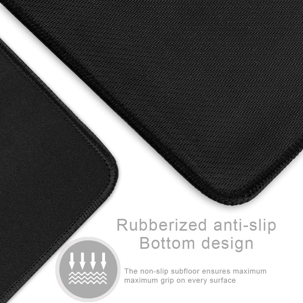 XXL Professional Large Mouse Pad & Computer Game Mouse Mat (35.4x15.7x0.12IN, 90x40 Black)