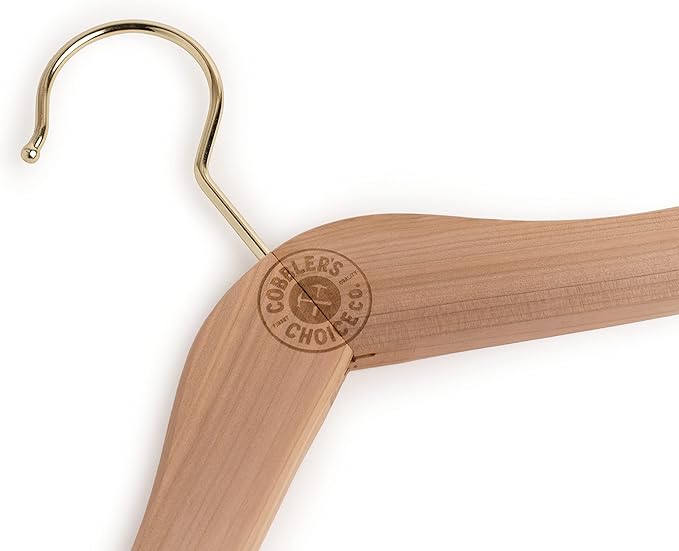 Cobbler's Choice Cedar Hanger (3-Pack), Naturally Absorbs Moisture, Eliminates Unwanted Odor, & More