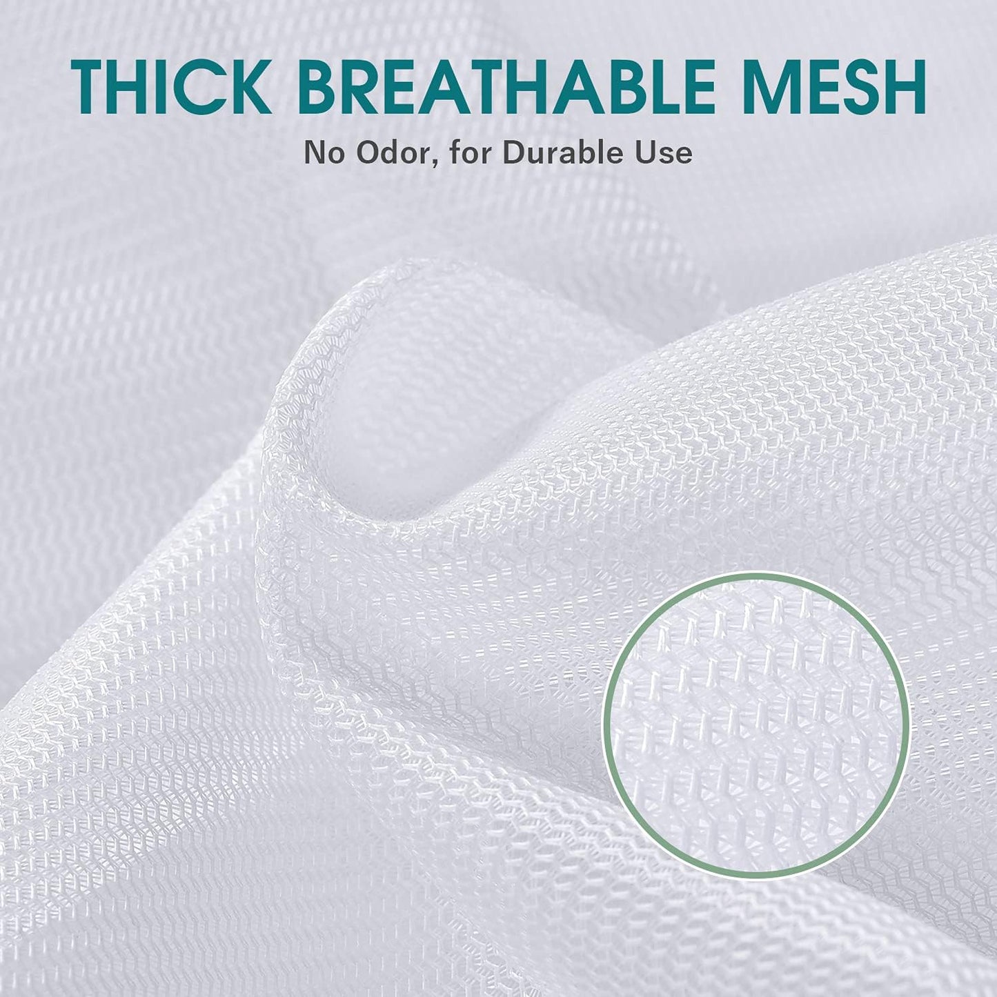 OTraki 2 Pcs Large Mesh Laundry Bags 24X36 Inch Heavy Duty Drawstring Laundry Wash Bag, Dirty Clothes Laundry Hamper Liner Machine Washable Storage Bag for Travel Dorm Camp Hotel Beach White