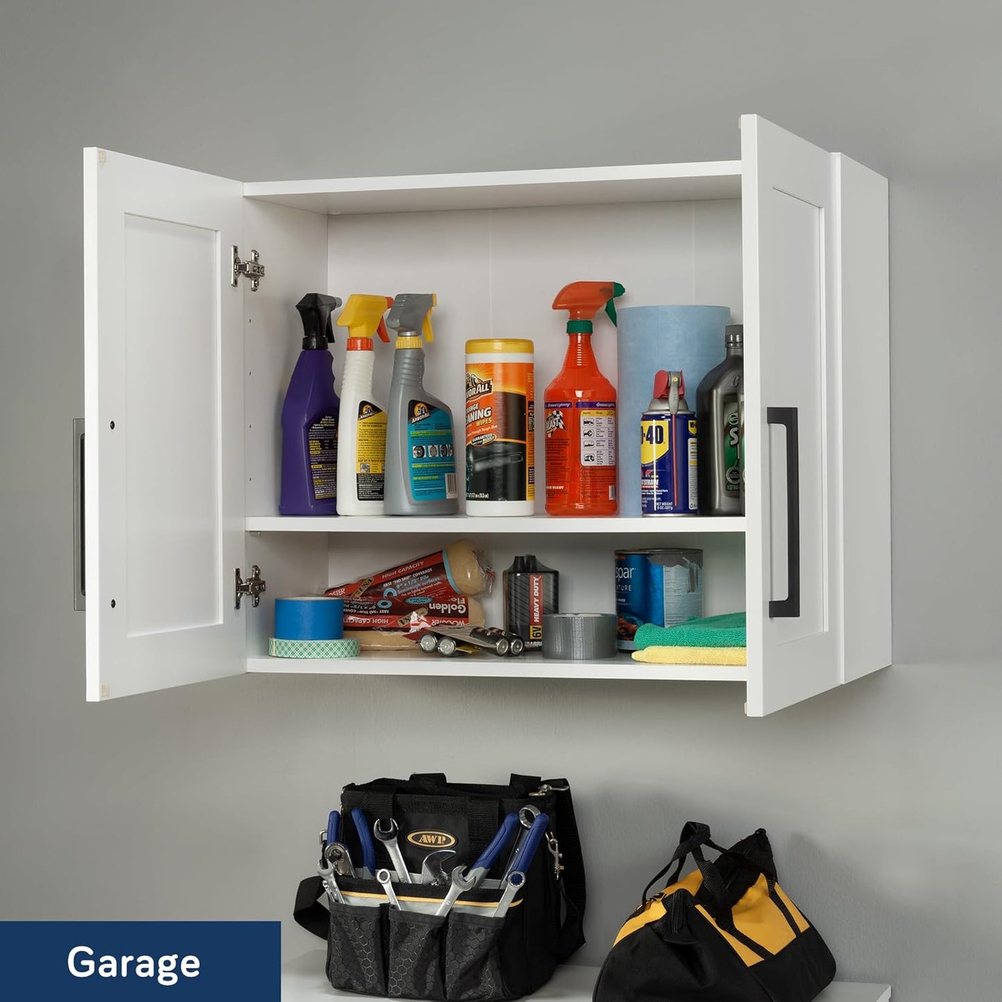 Sauder Homeplus Hanging Cabinet, White Finish