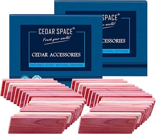 Cedar Space Cedar Blocks for Clothes Storage 16 Pcs, 2 Value Packs 100% Aromatic Red Ceder Blocks, Cedar Planks, Cedar Accessories for Closets Storage