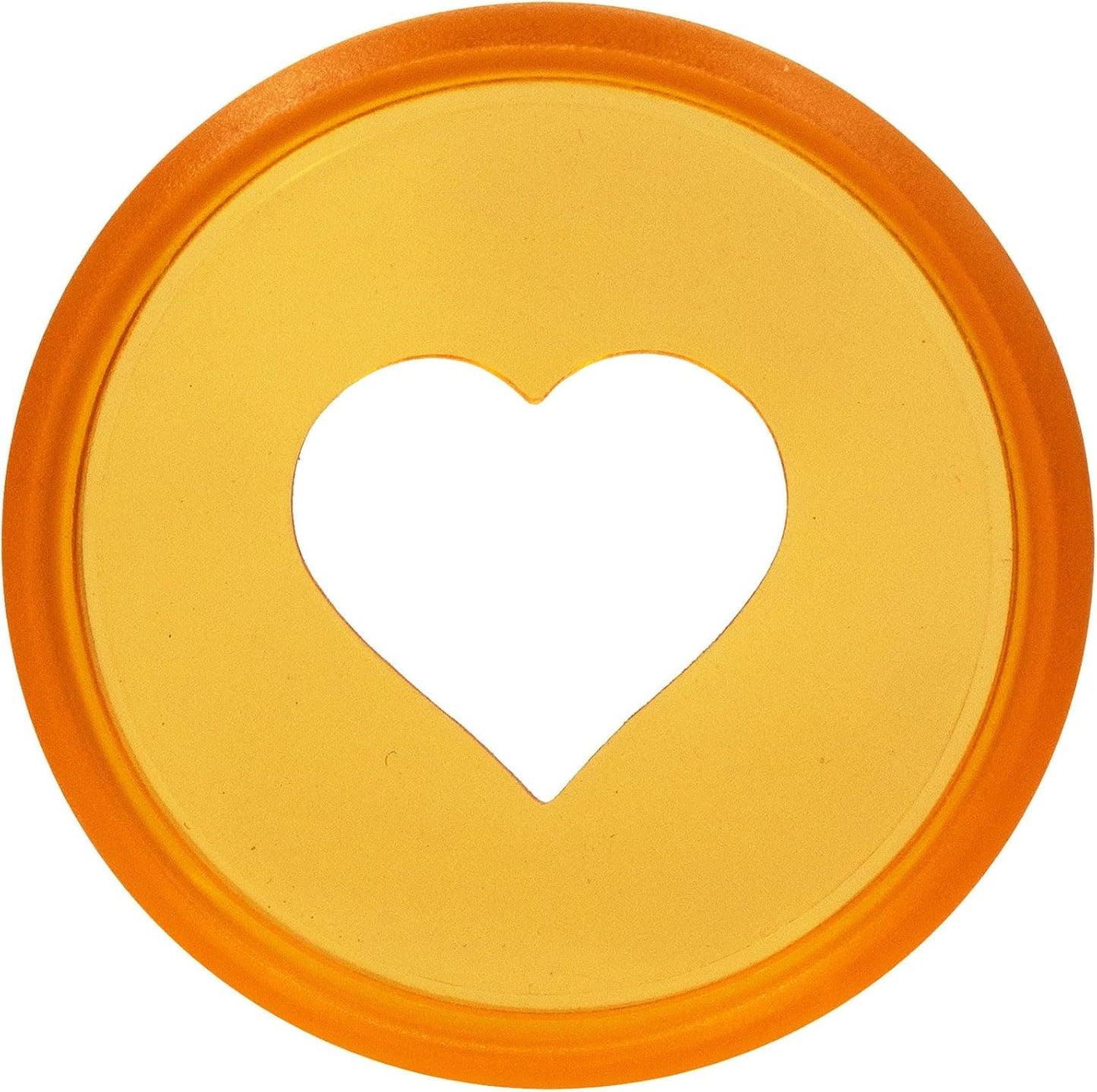 100pcs Planner Expander Discs 0.94Inch Book Binding Disc For Discbound Notebook Accessories Heart Binder Rings(Transparent Orange,0.94inch/24 mm)