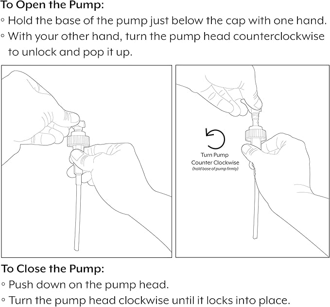 Cornucopia Brands 8oz Glass Pump Bottles (Pack of 4, Amber Brown) Lotion Soap Dispensers w/Black Plastic Pumps