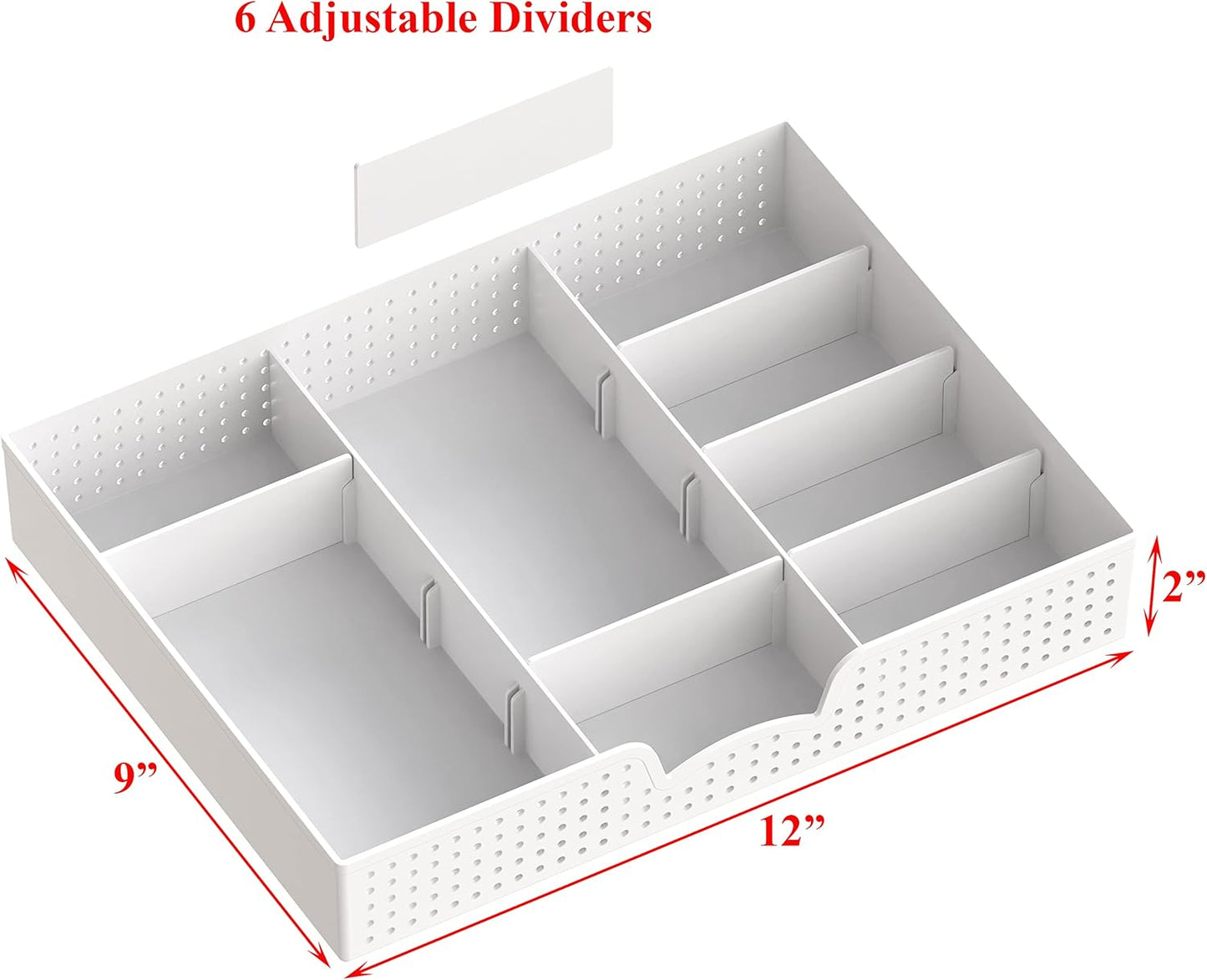 SIMPLE HOUSEWARE Desk Monitor Stand Riser with Adjustable Organizer Tray, Dual Tone - Black / White