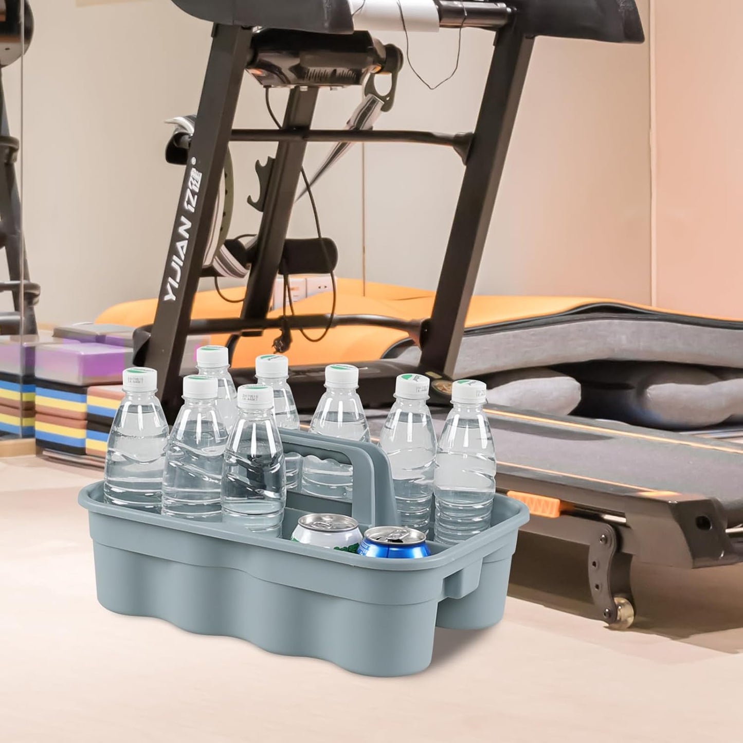 Ramddy 4 Packs Multipurpose Cleaning Storage Caddy with Handle, Commercial Househole Organizer Basket for Cleaning Supplies