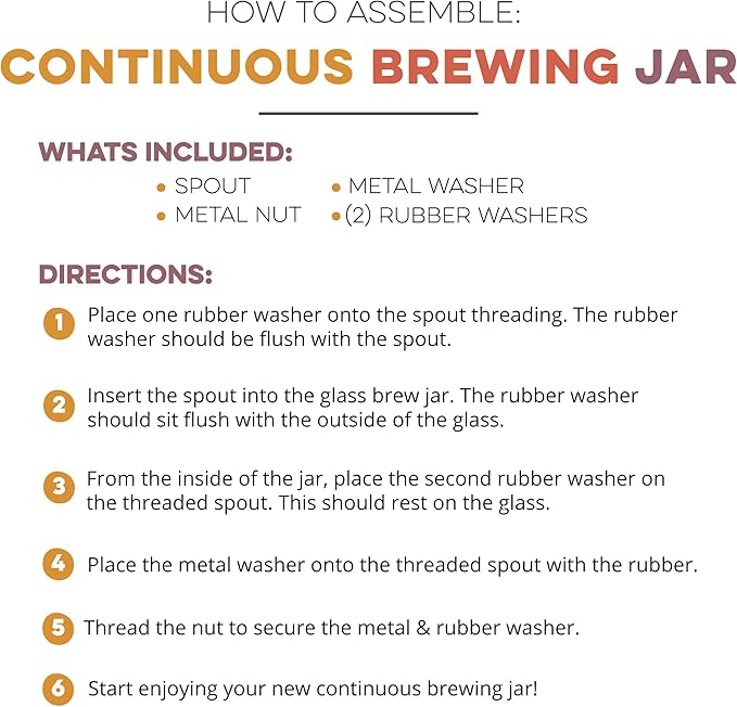 Cultures for Health Continuous Kombucha Brewing Jar with Spigot | 5 Liter Glass Jar with Spout for DIY Fermentation | Long Term Kombucha SCOBY Hotel Jar | Daily Kombucha Tea Probiotic Drink Dispenser