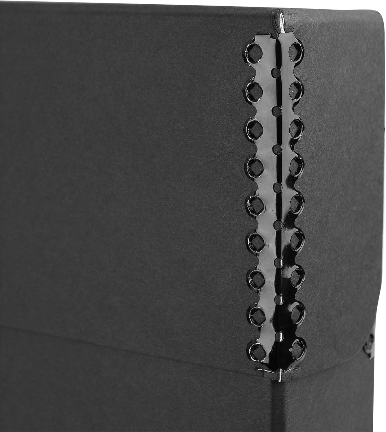 Lineco Archival Document Storage Box with Metal Edge, Acid-Free Black Boxboard, Organize and Store Files, Prints, Photos, Legal-Sized Case 15.5" x 10.5" x 2.5" Wide, Pack of 2