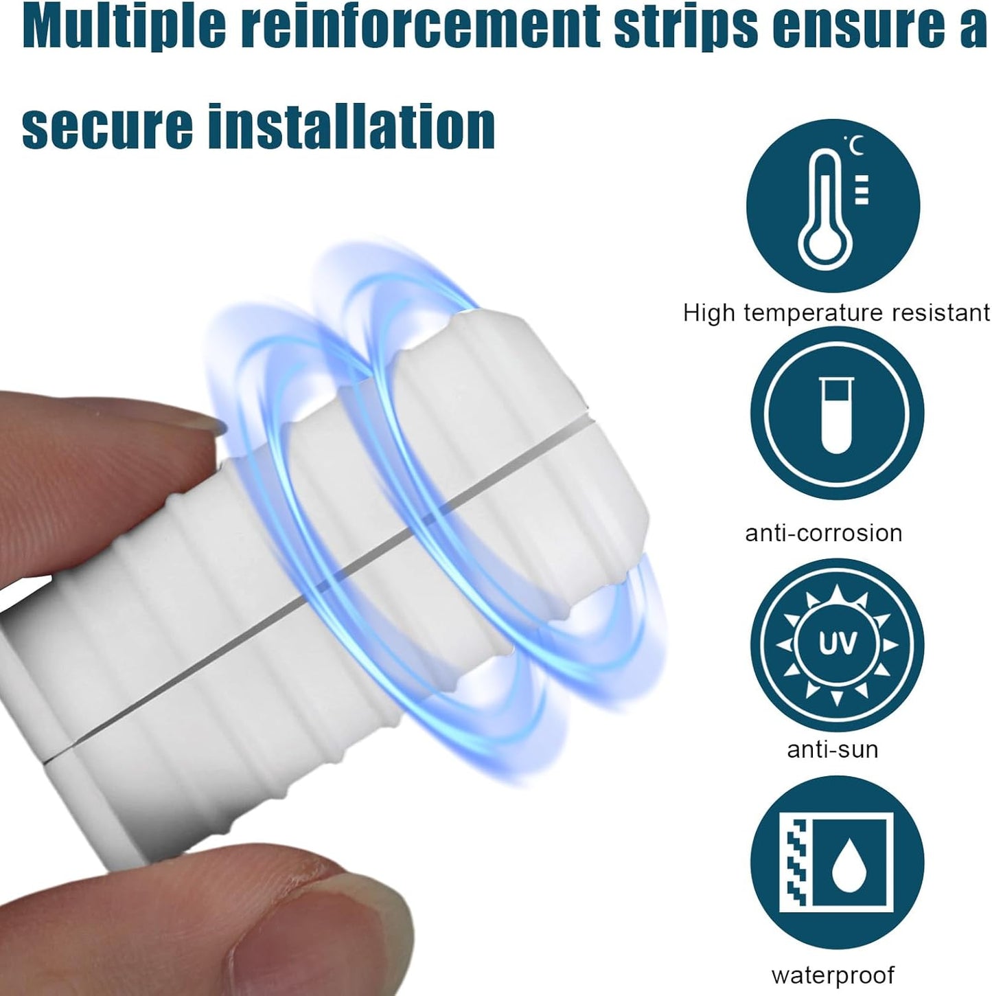 4pcs 3/4 Inch Cable Grommets for Starlink, Anti-Slip Cable Routing Kit Split Wall Hole Pass Through Bushing Grommet for Ethernet/TV Wires Waterproof Cord Protection Accessories Part(19mm Dia, White)