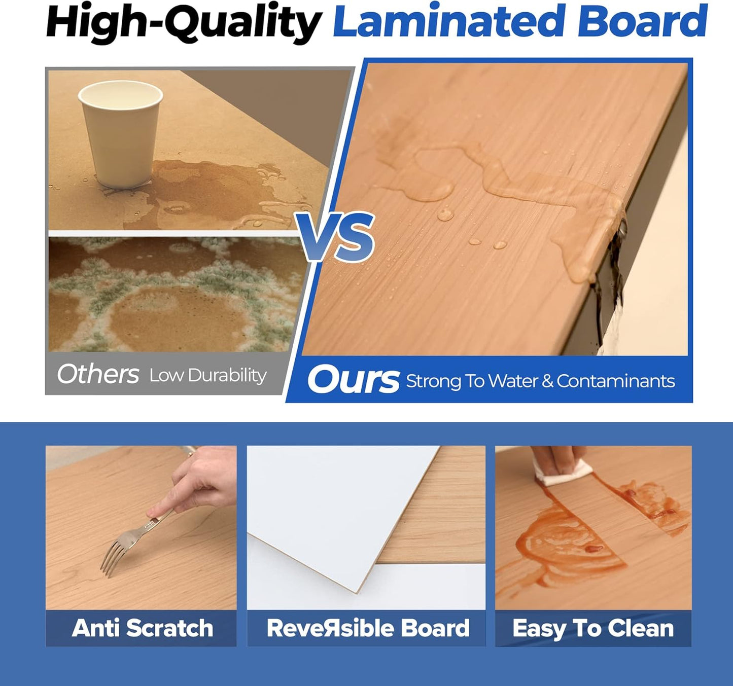 HOMEDANT 5 Tier Laminated Boltless Metal Shelving Unit Adjustable Garage Storage Utility Rack Heavy Duty Shelves Organization Multipurpose Shelf Warehouse Pantry Shed 35.9" W x 18.2" D x 71.3" H 3Pack