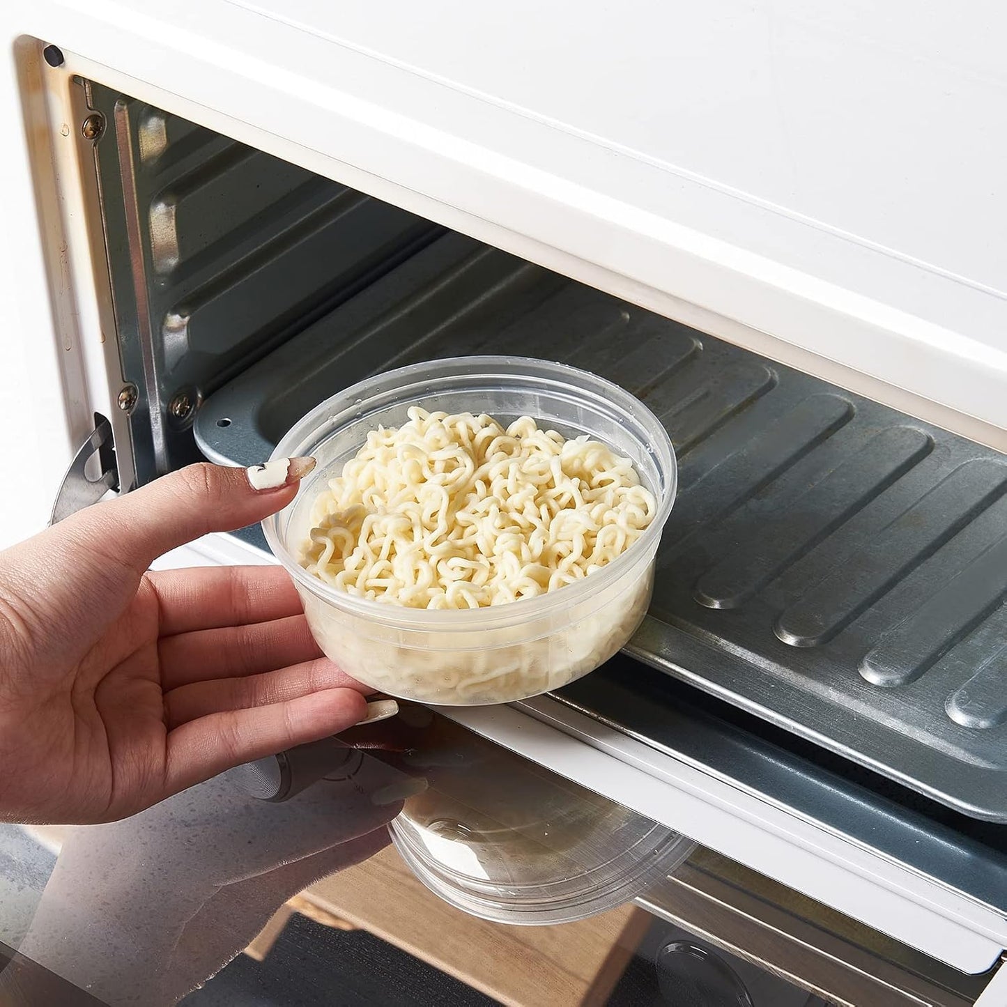 [240Set-8oz] Plastic Deli Food Storage Containers With Lids Disposable Clear Small Togo Jars Bowls For Soup, Meal Prep, Slime | BPA Free | Stackable | Leakproof | Microwave | Dishwasher | Freezer Safe