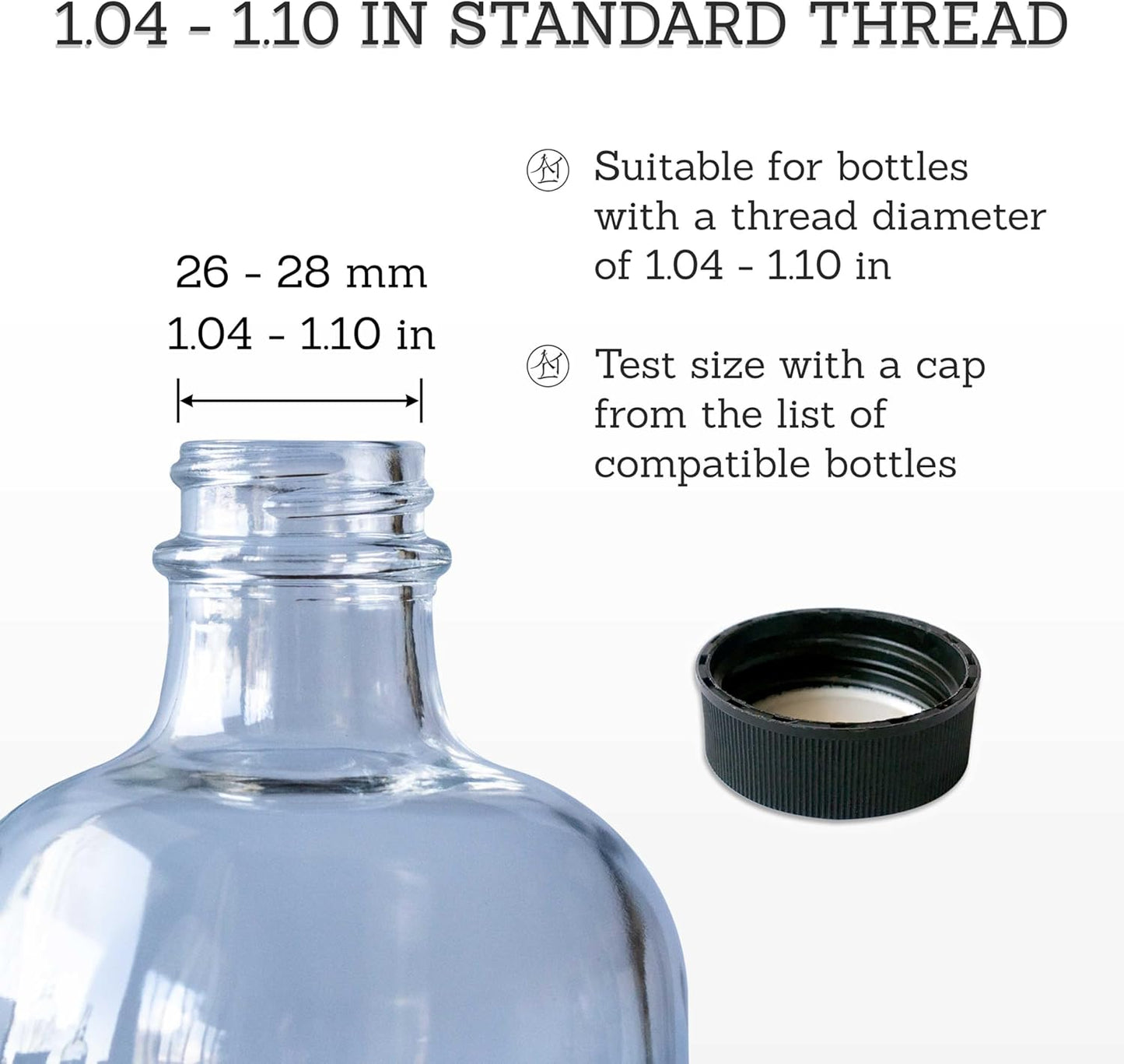 ALTGLAS Stainless Steel Soap Pump 'Zagreb' as Replacement for Liquid Hand Soap Dispensers and Bottle Upcycling (Silver Brushed) - Fits e.g. Jack Bottle