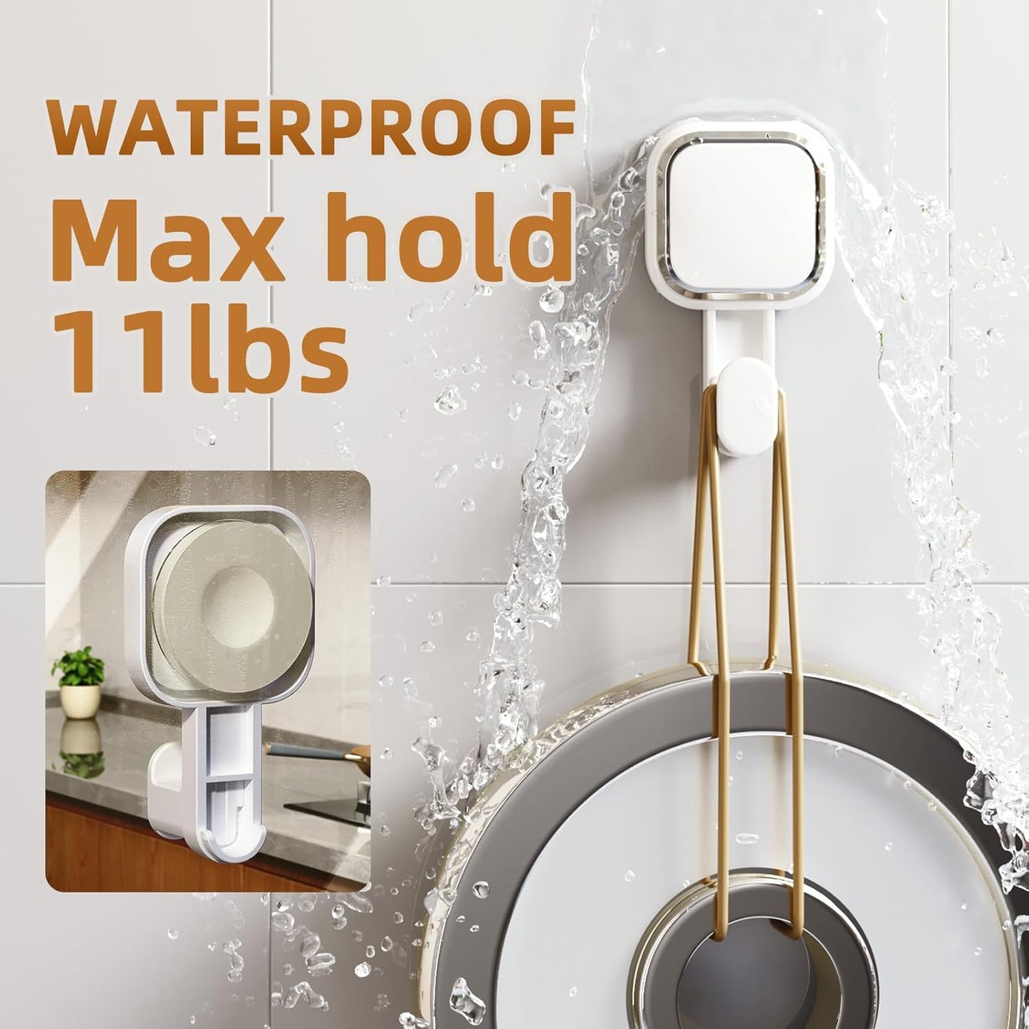 LEVERLOC Suction Cup Hooks for Inside Shower 4 Pack, Versatile Powerful Vacuum Suction Shower Holders for Towel, Loofah, Clothes, Damage Free Wall Hanging Bathroom Hooks, Easy to Install, White