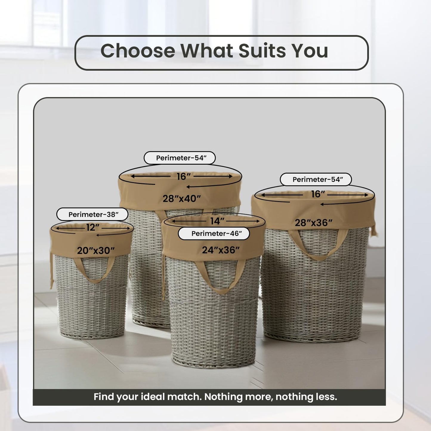 LFH Home Cotton Canvas Large Laundry Bag with Handle, Heavy Duty Drawstring Closure Washable Laundry Bags, School Travel, Home, Hotel, College Dorm, Organizer Sack, Toys Clothes 28x40-Beige