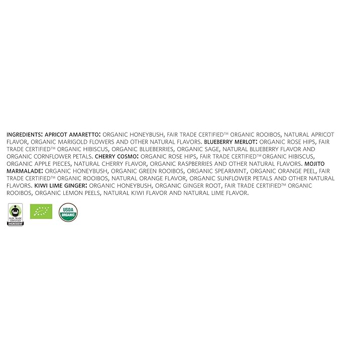 Tea Forte Single Steeps Loose Leaf Tea Sampler, Assorted Variety Tea Box, 15 Single Serve Pouches (Herbal Retreat)