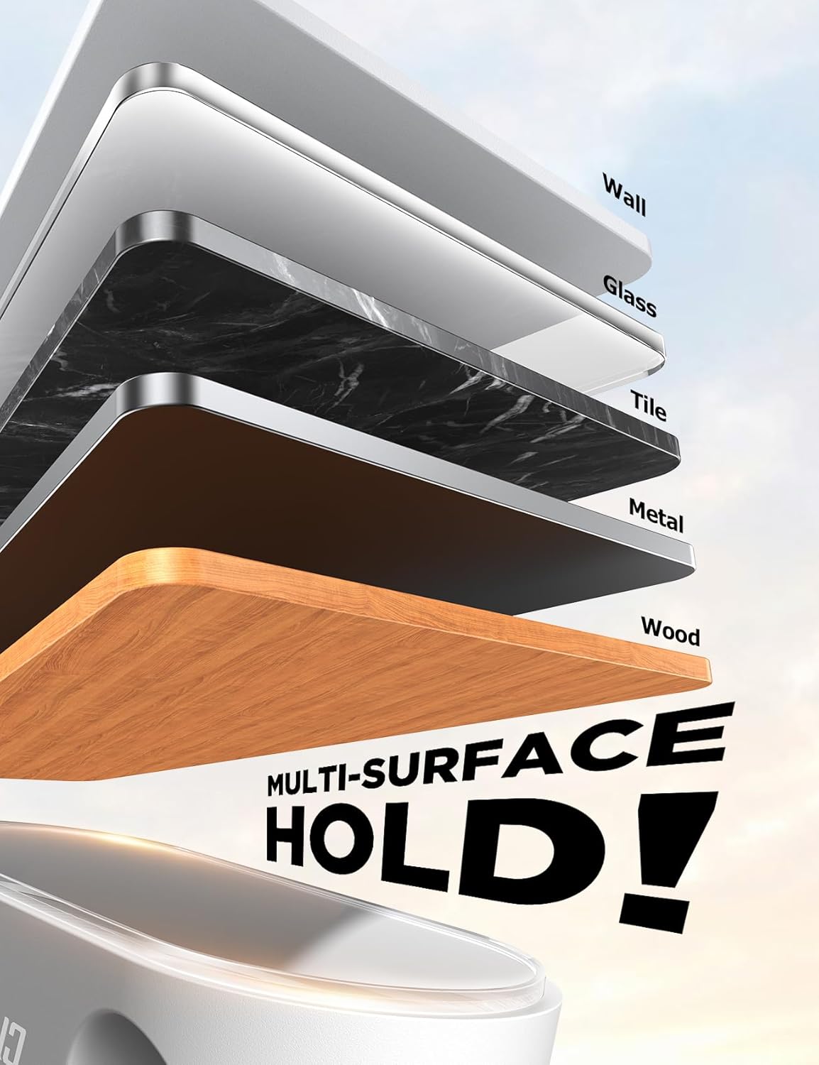 Magnetic Cable Clips - Chfeila 4Pack [Dual Slot] [360°Rotating & Twist-Lock] Cord Management, Adhesive Phone Charging Keeper, Wire Organizer Holder for Nightstand, Home Office Desk Accessories Decor