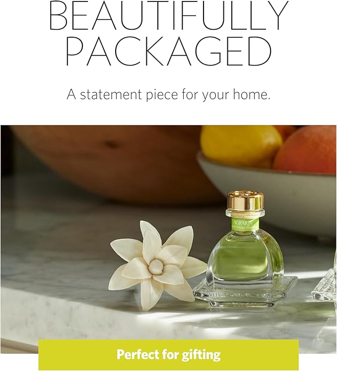 AGRARIA AirEssence & PetiteEssence Flower and Reed Diffuser Set, Luxury Home Fragrance Set, Scented Oil Reed Diffuser Gift for All Occasions