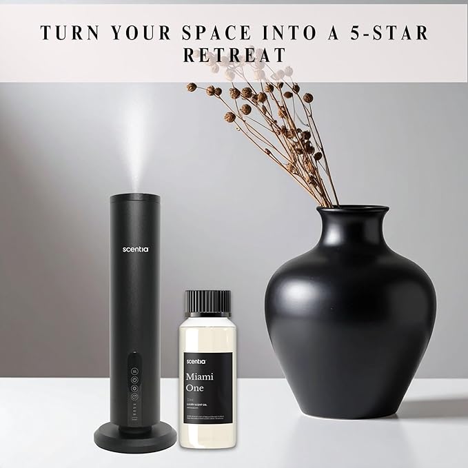 Scentia Miami One Diffuser Oil 120 ml – Aromatherapy Fragrance Oil Inspired by 1 Hotel® Miami Beach – Lemon & Sandalwood Essential Oil Blend for Diffusers – Made in USA – Holiday & Christmas Gift