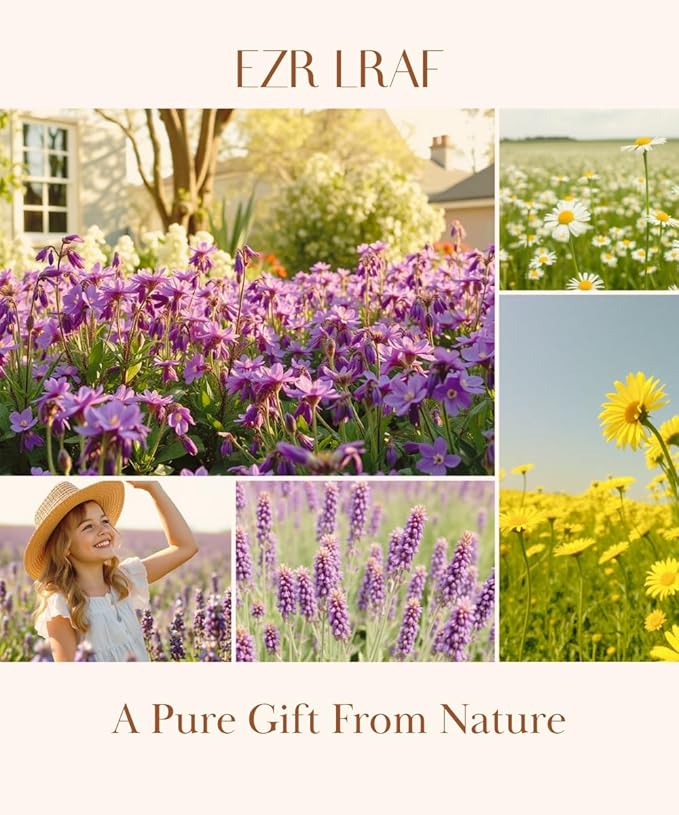 Decaf Herbal Tea Sampler – EZR Leaf 22ct Caffeine-Free Pyramid Bags, Assorted Fruit & Floral Blends with Lemon Verbena, Chamomile Mint, Dreamland, Roselle – Variety Tea Gift Set for Tea Lovers