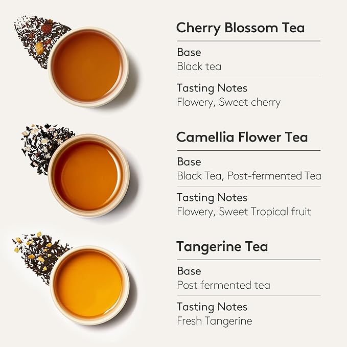 OSULLOC TEA EDITION ISLAND (18 Count, 6 Flavors x 3 ea), Premium Tea Sampler Gift Set, Assorted Variety Handcrafted Pyramid Infuser Bags